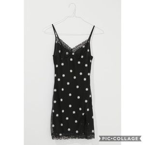 UO Daisy Lace Embroidered Mini Dress
